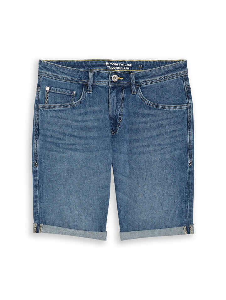 TTJOSH REGULAR SHORTS, mid stone bright blue denim 10152 Bild 1
