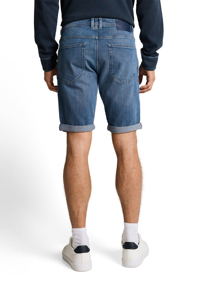 TTJOSH REGULAR SHORTS, mid stone bright blue denim 10152 Bild 4