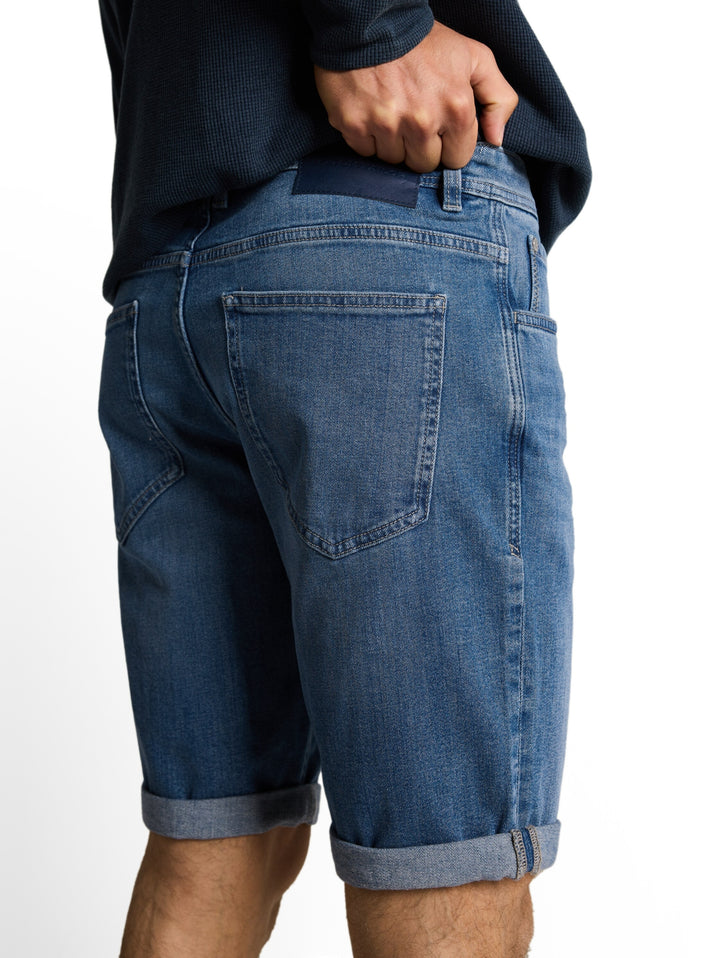 TTJOSH REGULAR SHORTS, mid stone bright blue denim 10152 Bild 5