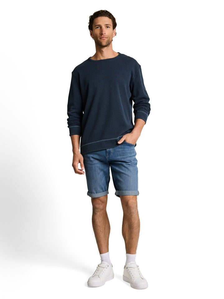 TTJOSH REGULAR SHORTS, mid stone bright blue denim 10152 Bild 6