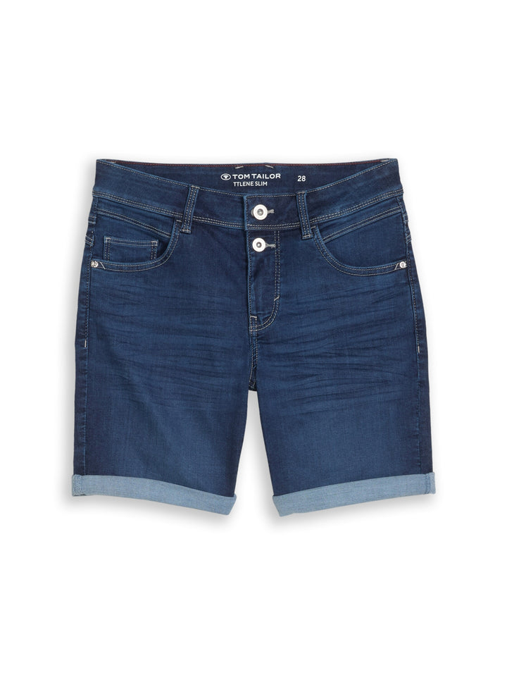 TTLENE BERMUDA, Used Dark Stone Blue Denim 10120 Bild 1