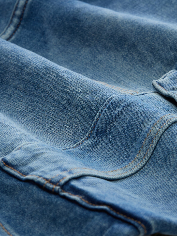 TTMARVIN STRAIGHT CARGO SHORTS, Used Mid Stone Blue Denim 10119 Bild 3