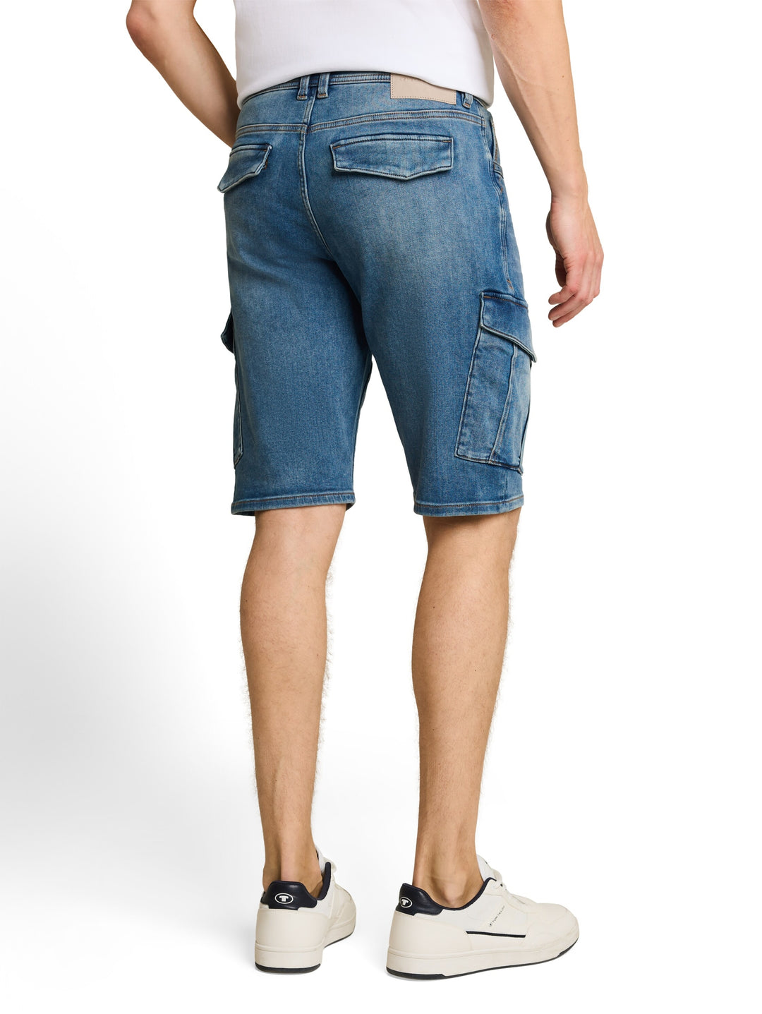 TTMARVIN STRAIGHT CARGO SHORTS, Used Mid Stone Blue Denim 10119 Bild 4
