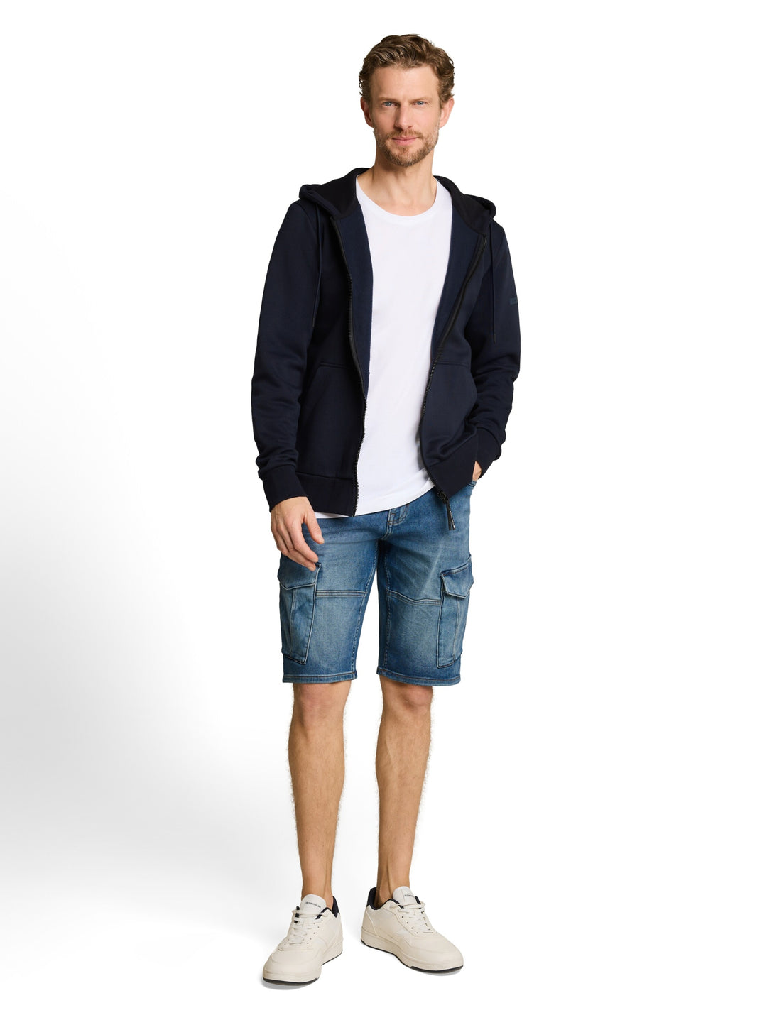TTMARVIN STRAIGHT CARGO SHORTS, Used Mid Stone Blue Denim 10119 Bild 5