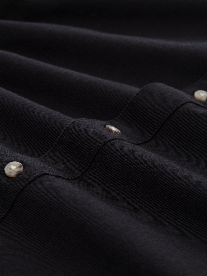 twill shirt, black twill structure 40710 Bild 2