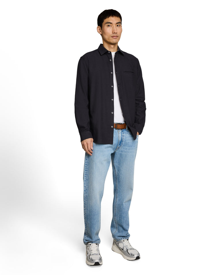 twill shirt, black twill structure 40710 Bild 3