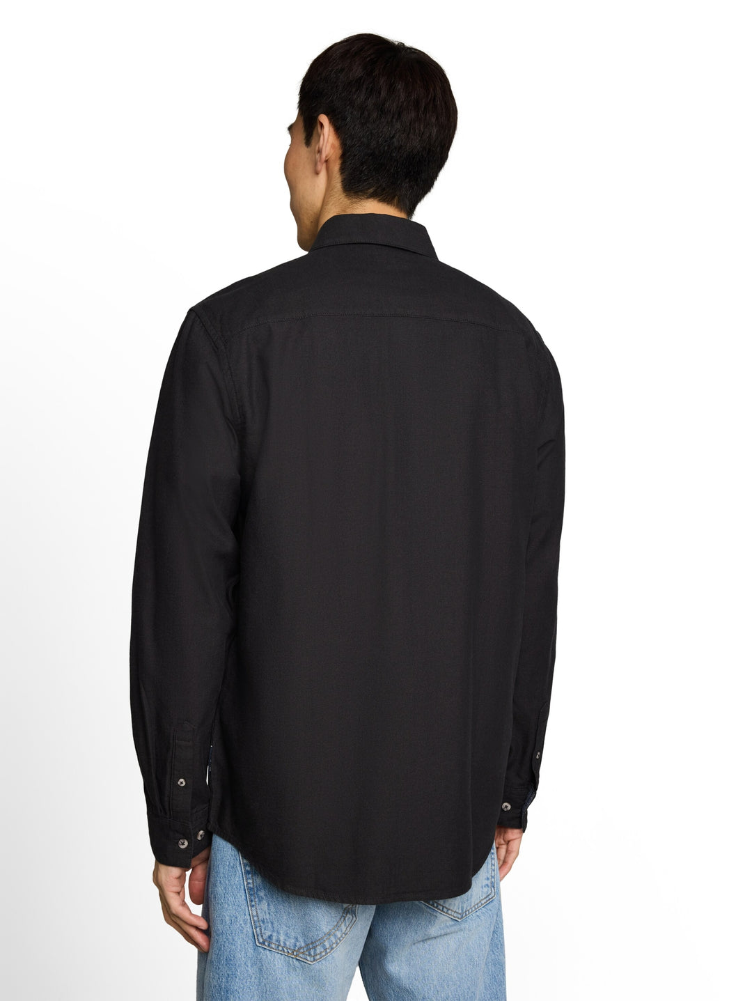 twill shirt, black twill structure 40710 Bild 4