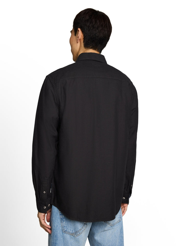 twill shirt, black twill structure 40710 Bild 4