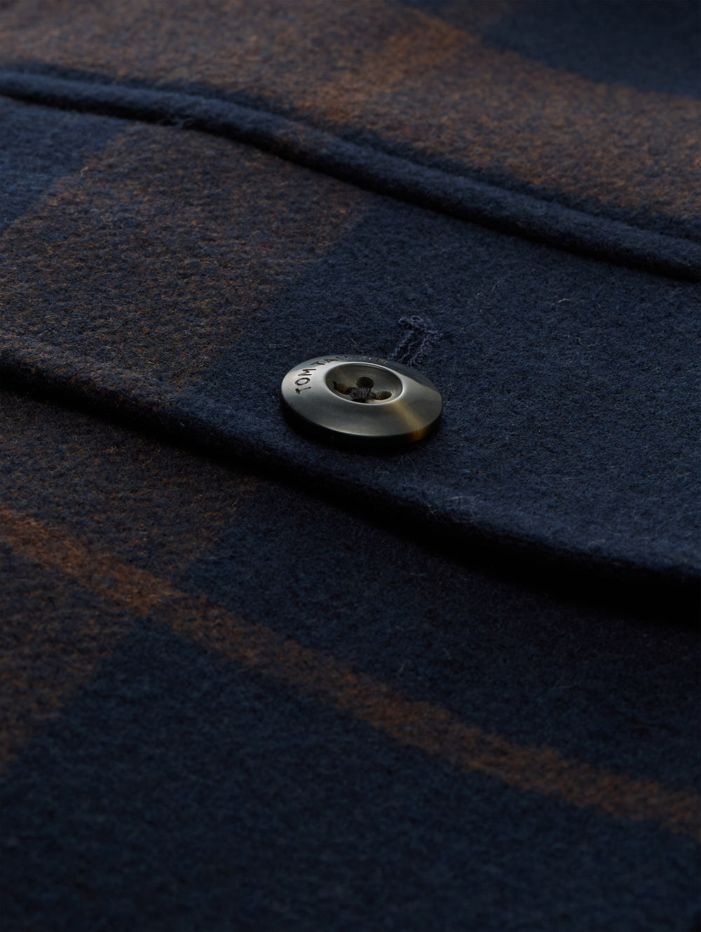 wool overshirt, navy camel check 40607 Bild 2
