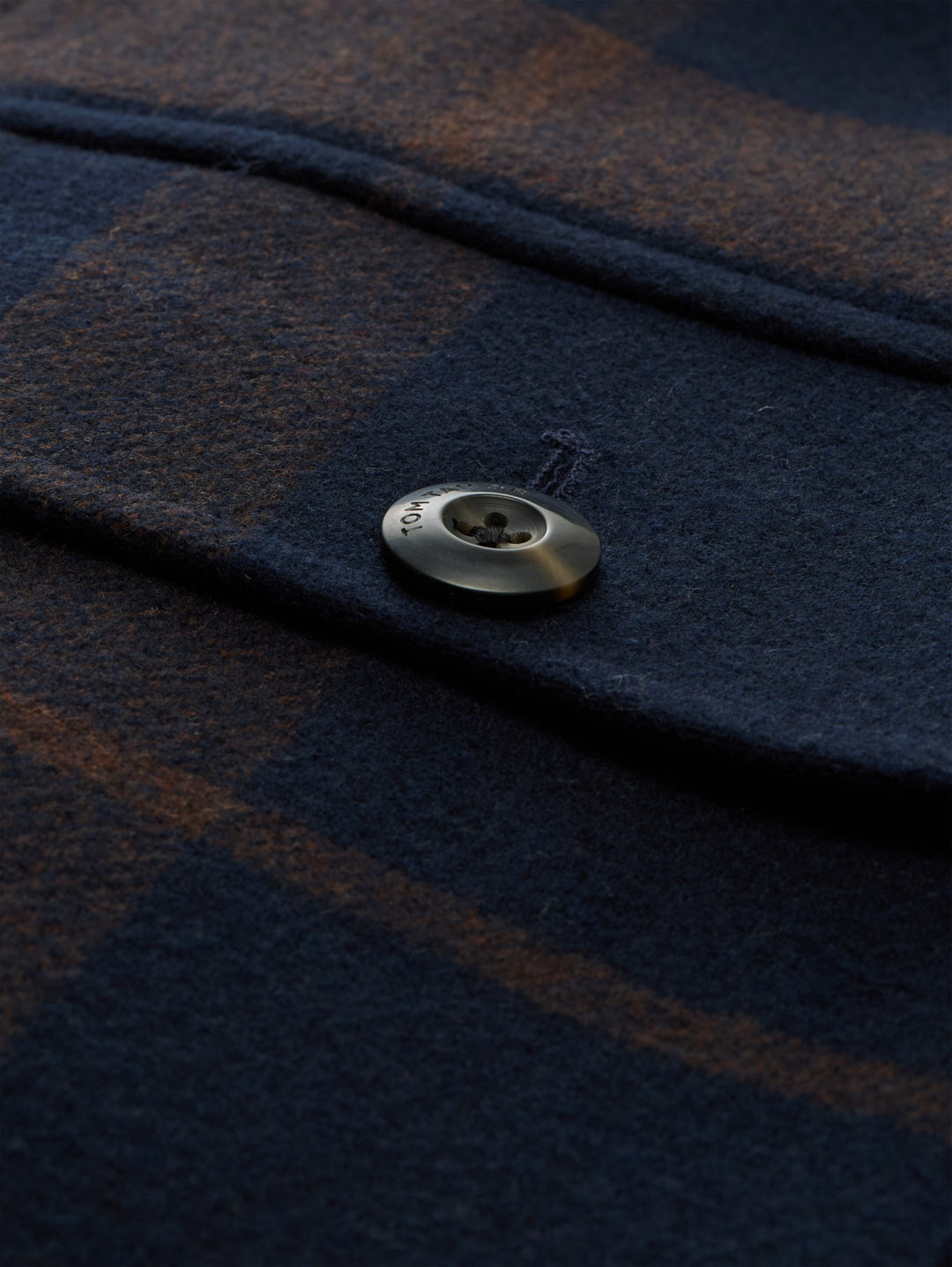wool overshirt, navy camel check 40607 Bild 2