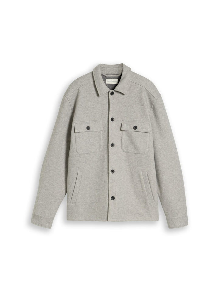 woolish overshirt, Knit Grey Melange 10784 Bild 1