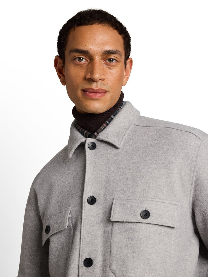 woolish overshirt, Knit Grey Melange 10784 Bild 5