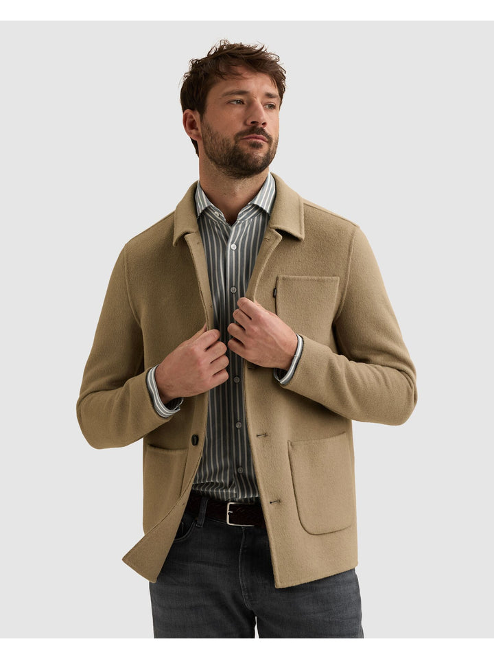 Blazer Jacket Wool Blend Shacket, Greige 7147 Bild 3
