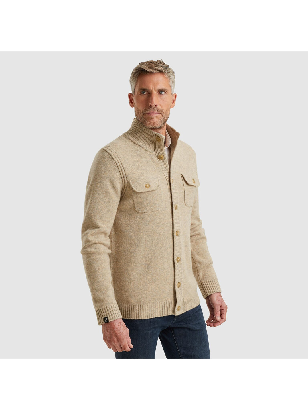 Button jacket woolButton jacket wool, White Pepper 7144 Bild 3