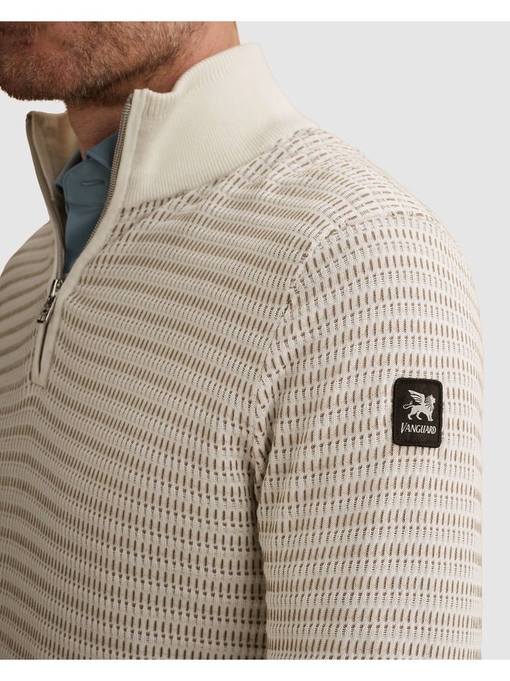 Half zip collar cotton modal, Cloud Dancer 7004 Bild 13