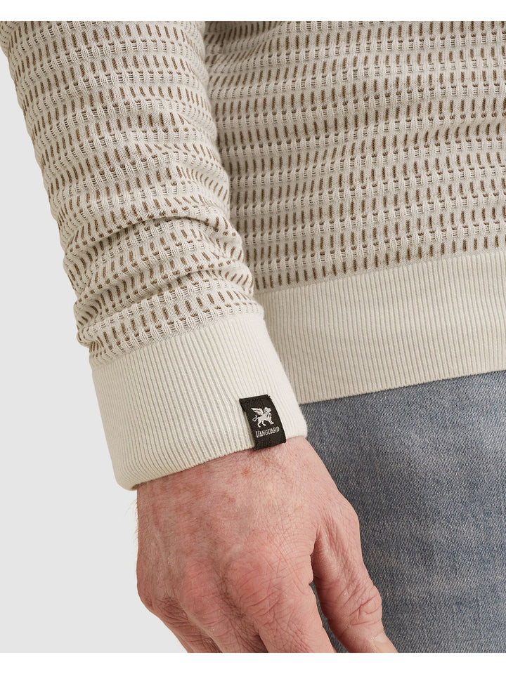 Half zip collar cotton modal, Cloud Dancer 7004 Bild 7