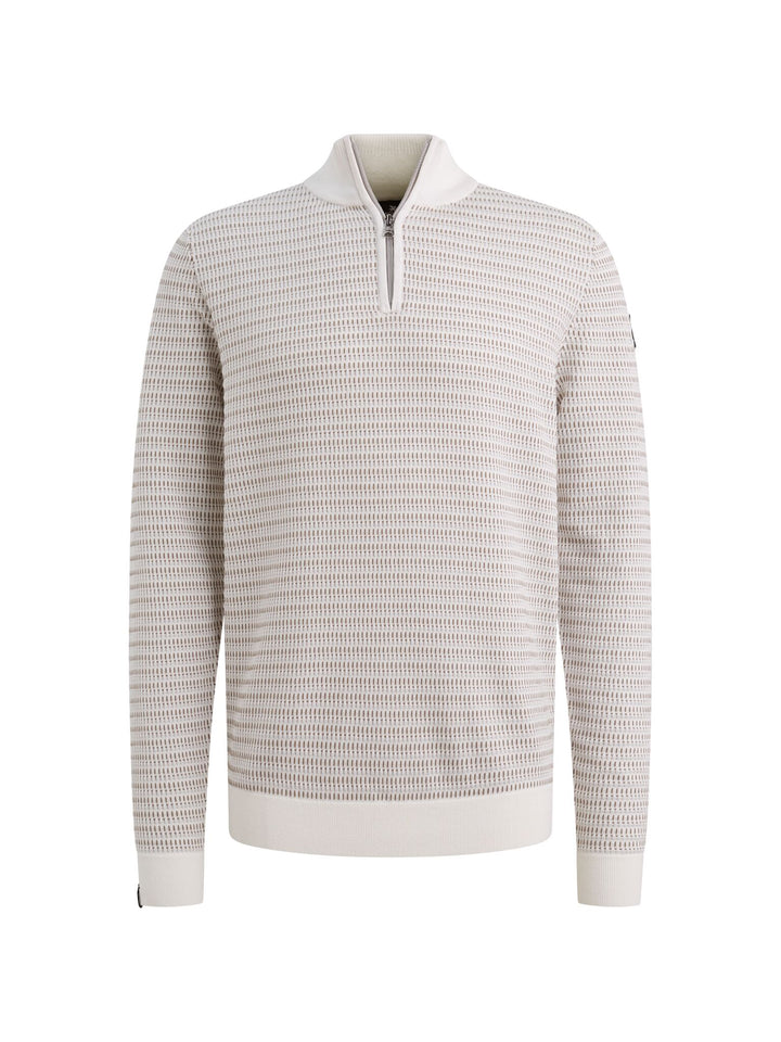 Half zip collar cotton modal, Cloud Dancer 7004 Bild 8