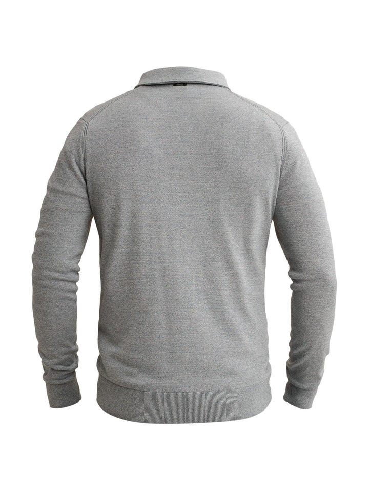Long sleeve polo cotton modal moul, China Blue 5356 Bild 2