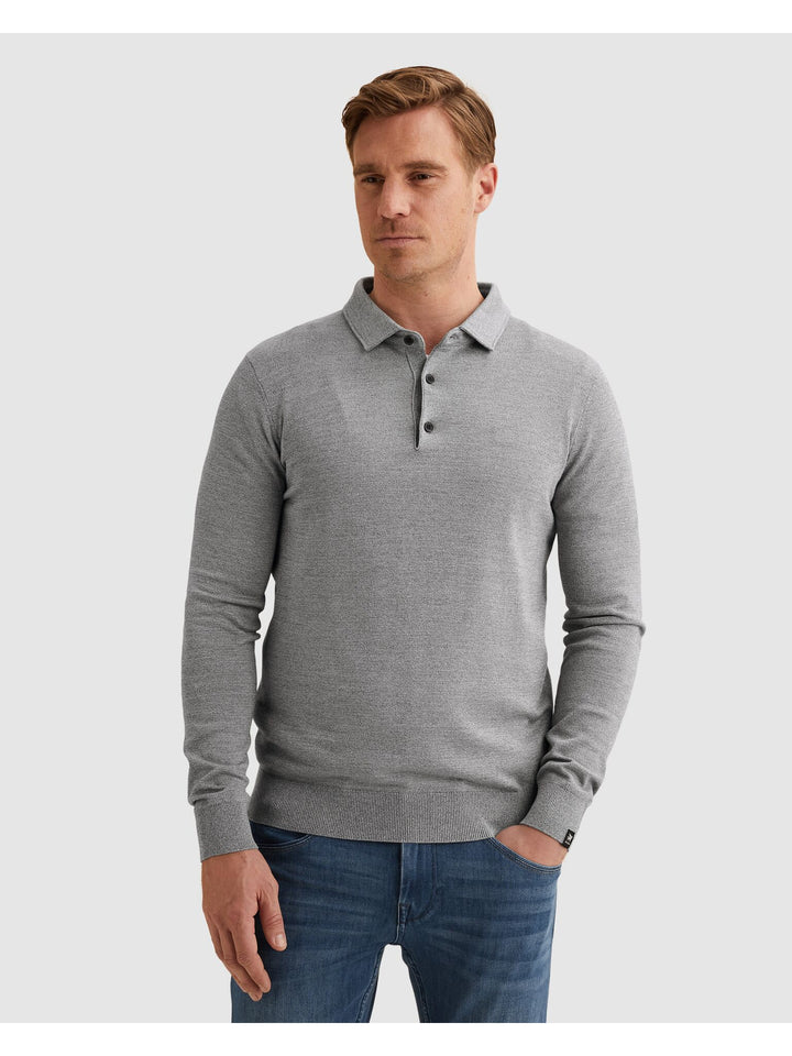 Long sleeve polo cotton modal moul, China Blue 5356 Bild 6