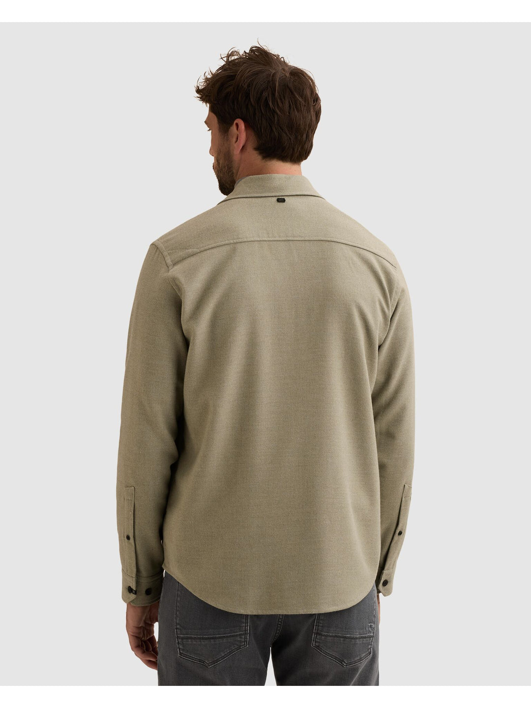 Long sleeve shirt Brushed Melange, Forest Fog 6479 Bild 9