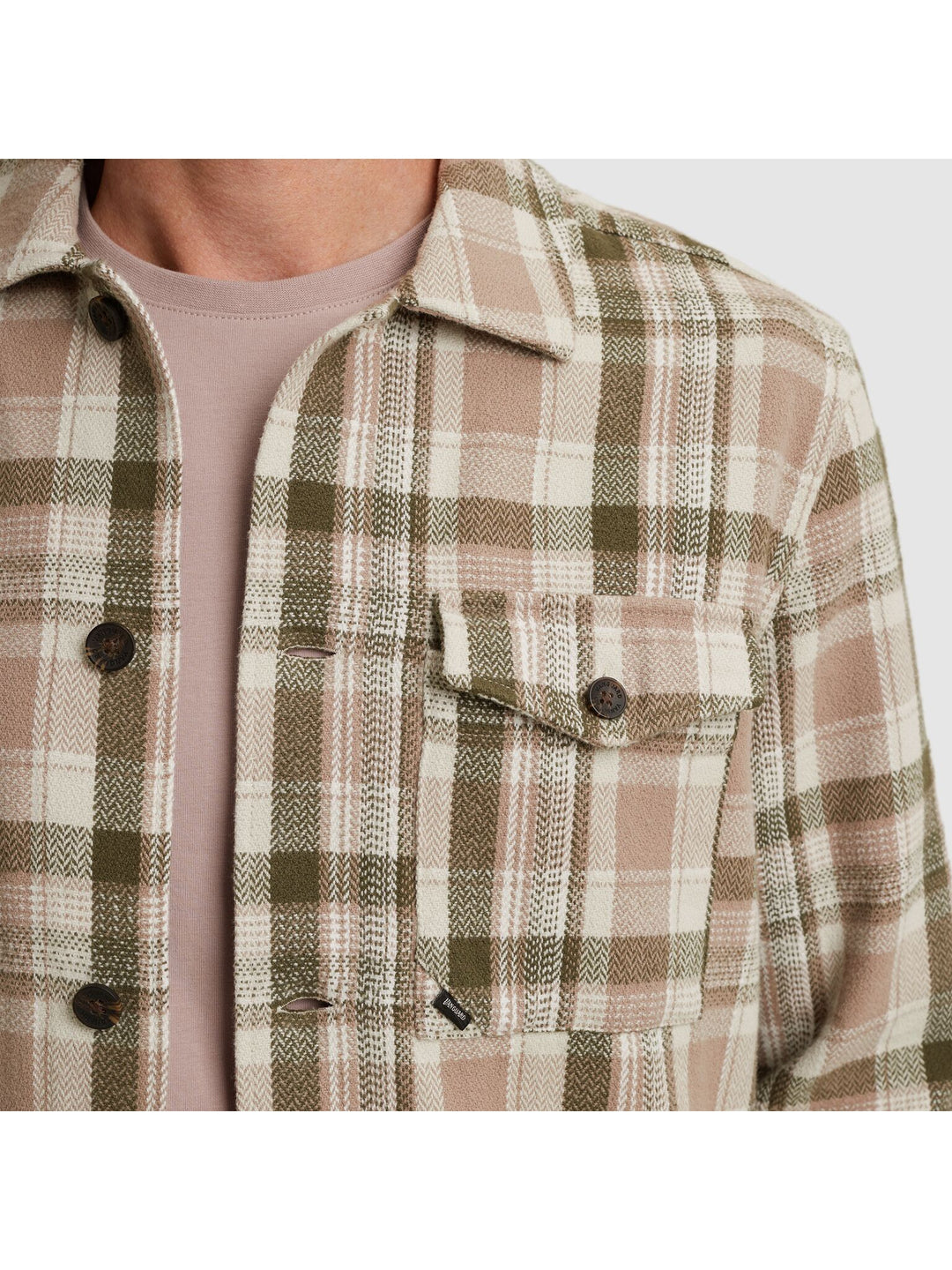 LONG SLEEVE SHIRT Herringbone chec, Silver Lining 7074 Bild 6
