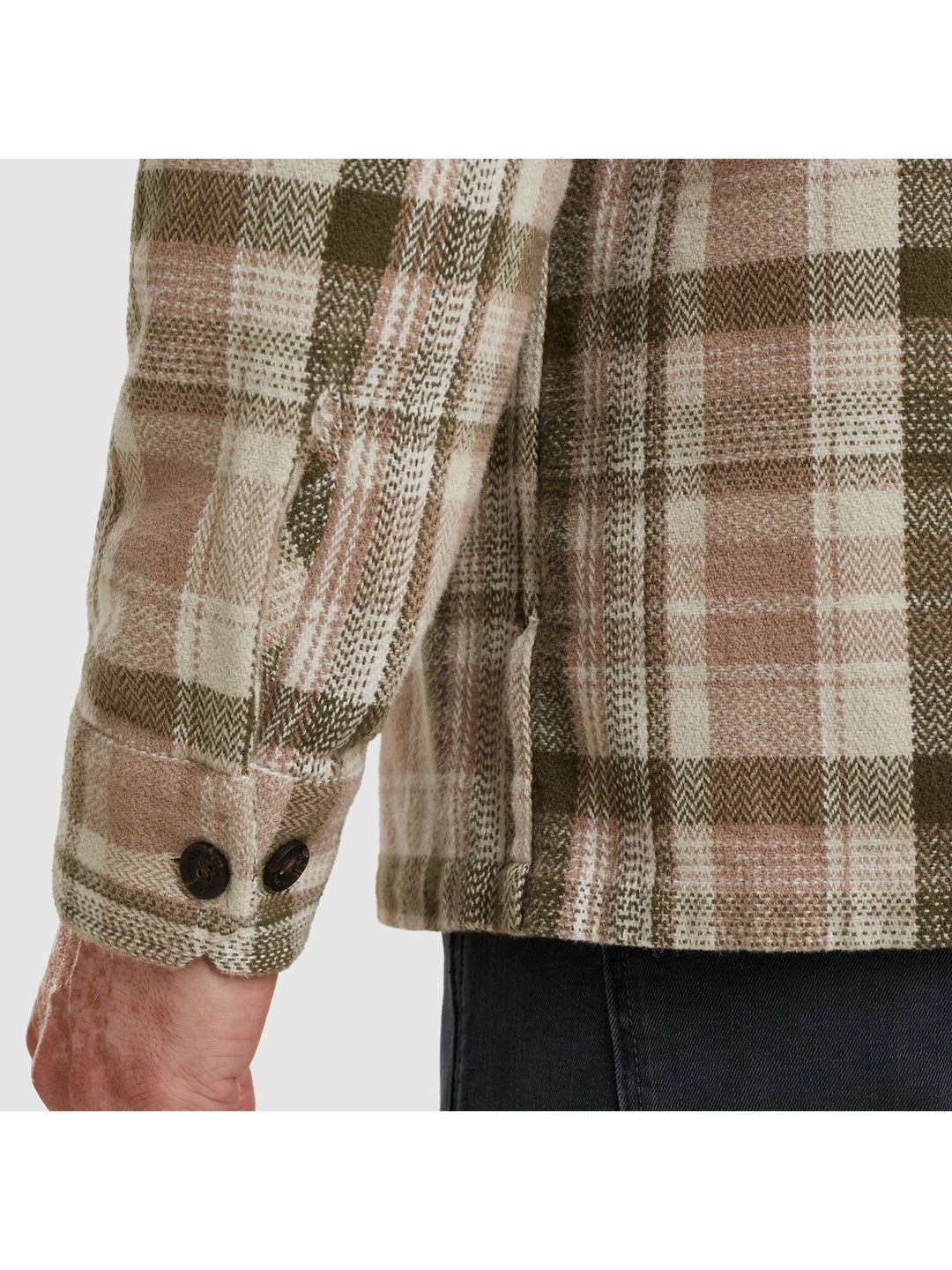 LONG SLEEVE SHIRT Herringbone chec, Silver Lining 7074 Bild 7