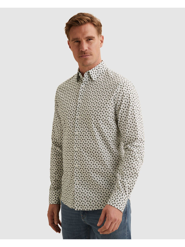 LONG SLEEVE SHIRT Print on Poplin, Cloud Dancer 7004 Bild 3