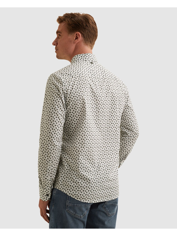 LONG SLEEVE SHIRT Print on Poplin, Cloud Dancer 7004 Bild 5