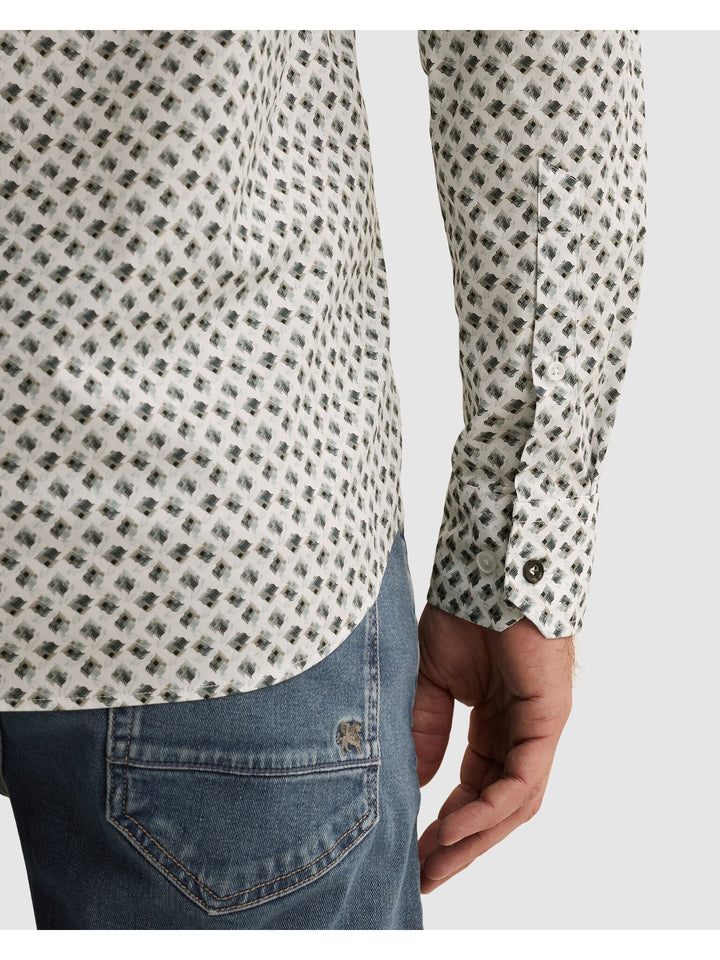 LONG SLEEVE SHIRT Print on Poplin, Cloud Dancer 7004 Bild 7