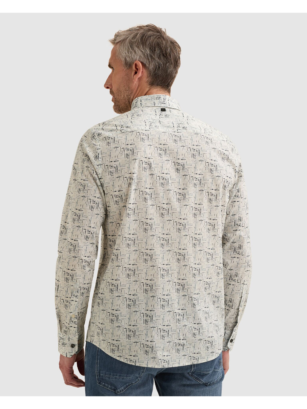 Long sleeve shirt Print on poplin, Cloud Dancer 7004 Bild 2