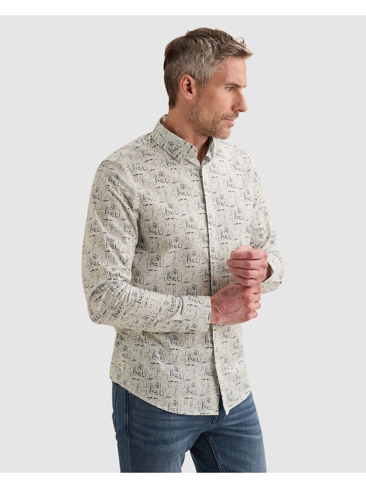 Long sleeve shirt Print on poplin, Cloud Dancer 7004 Bild 4