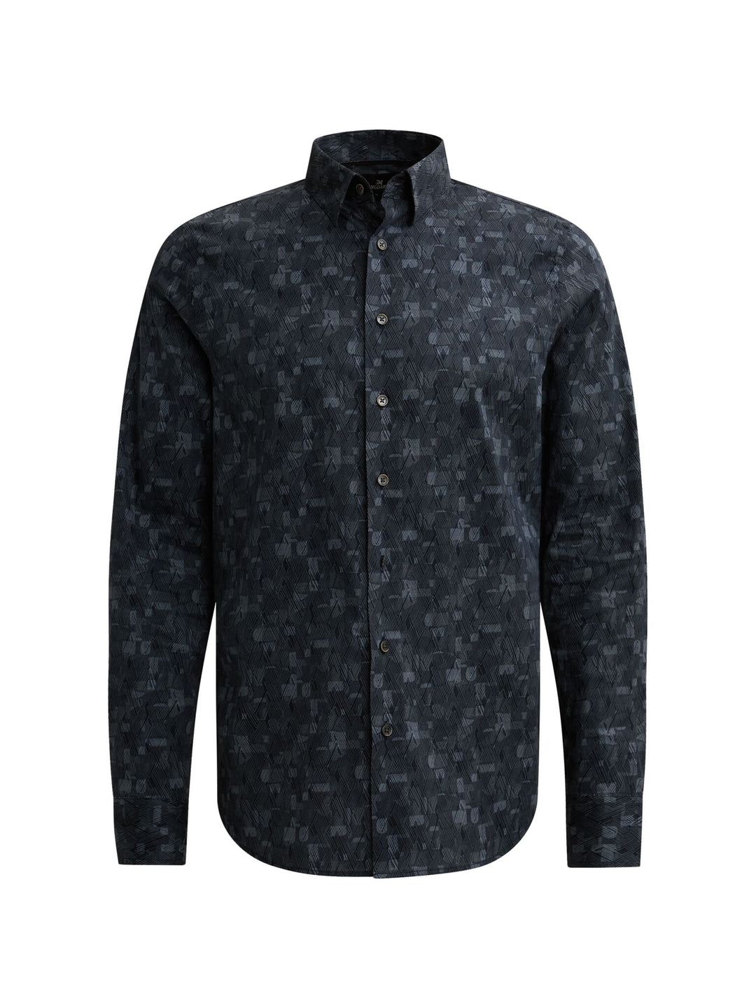 Long sleeve shirt Print on poplin, China Blue 5356 Bild 1