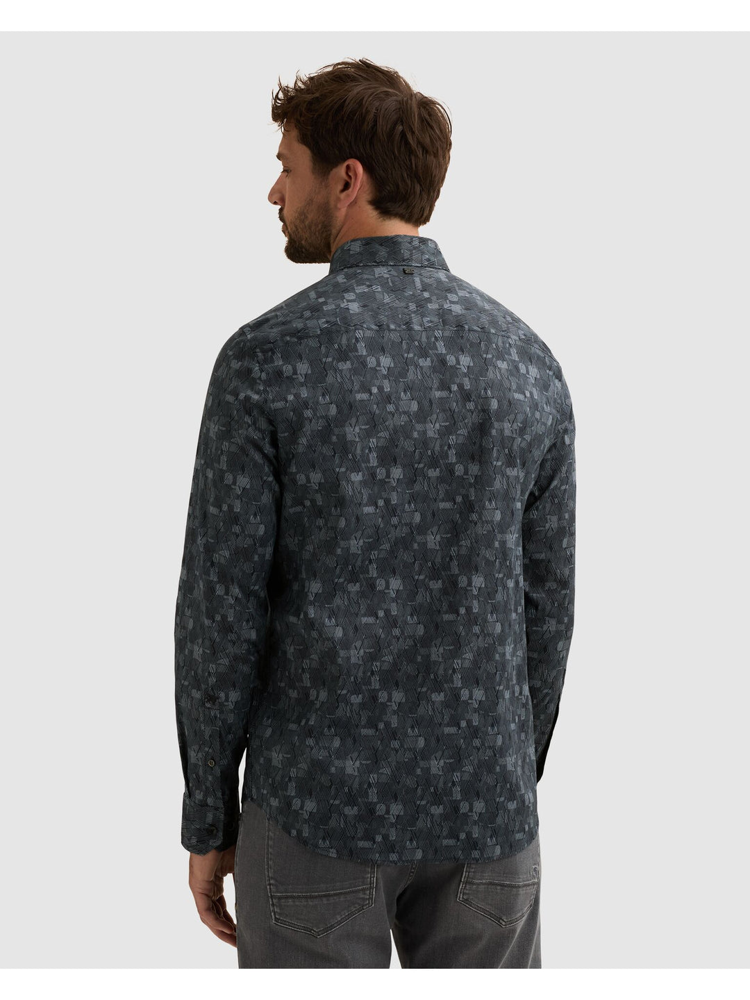Long sleeve shirt Print on poplin, China Blue 5356 Bild 4