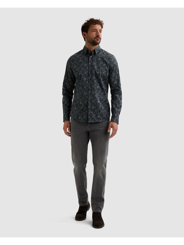 Long sleeve shirt Print on poplin, China Blue 5356 Bild 5