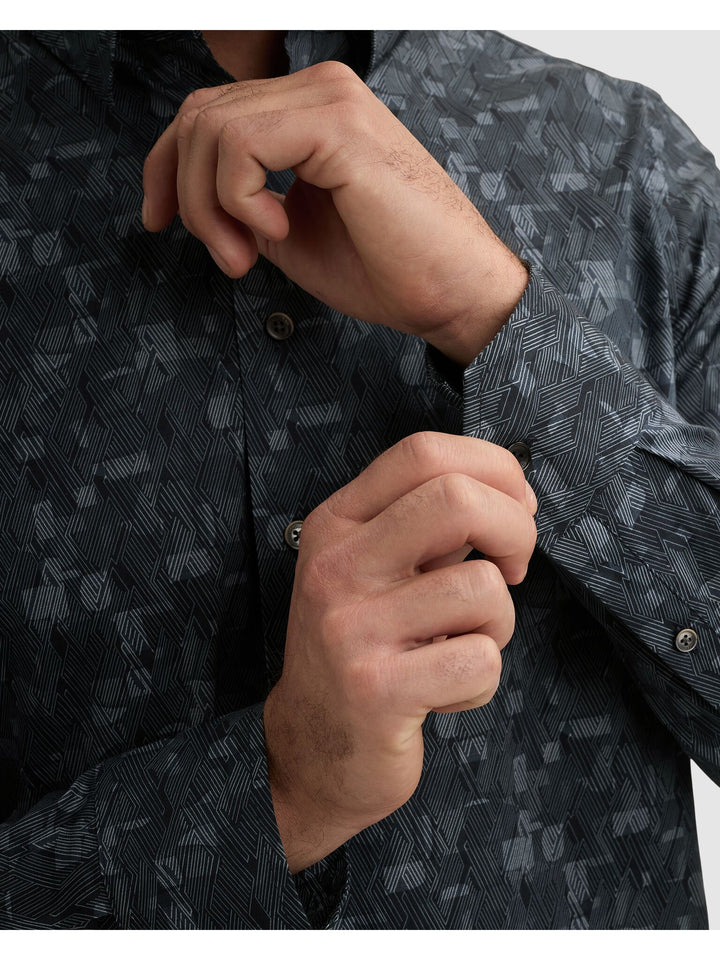 Long sleeve shirt Print on poplin, China Blue 5356 Bild 7
