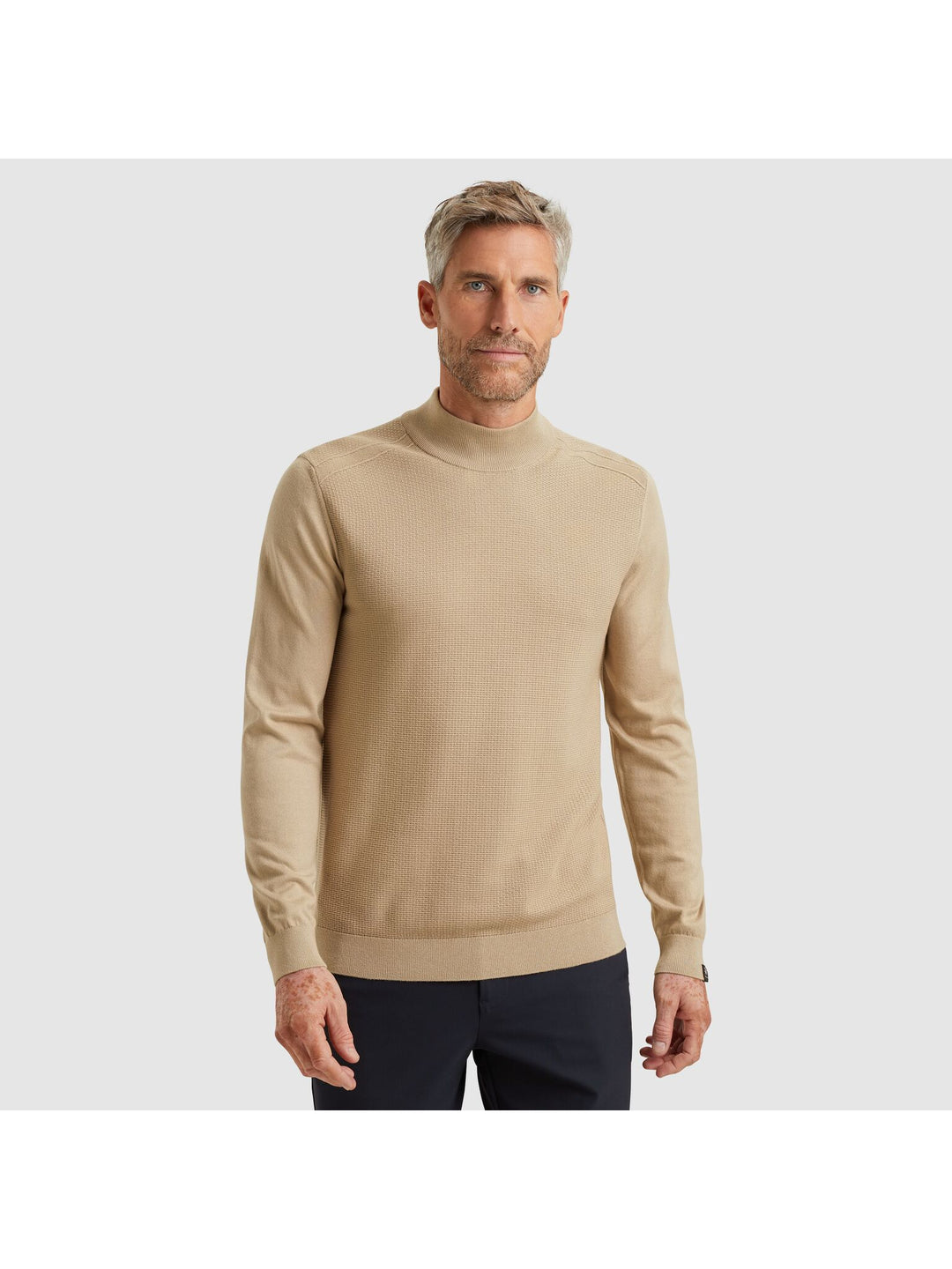 Mock neck cotton modalMock neck cotton modal, White Pepper 7144 Bild 3