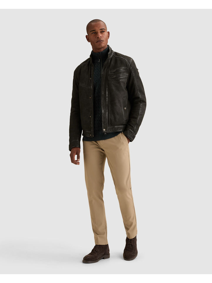 Short jacket Sheep Veg Leather, Black 999 Bild 5