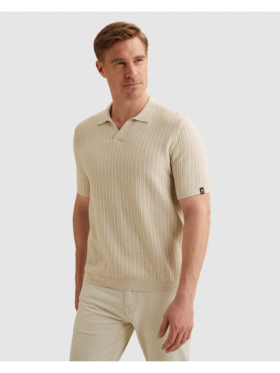 Short sleeve polo cotton linen ble, Pure Cashmere 8265 Bild 5
