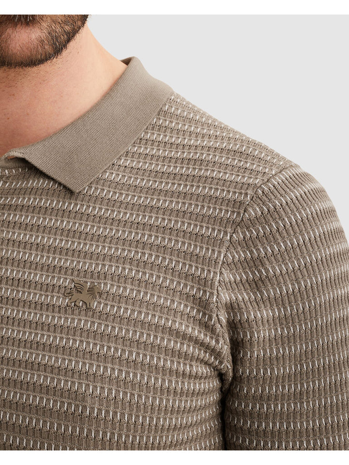 Short sleeve polo cotton modal, Brindle 8025 Bild 5
