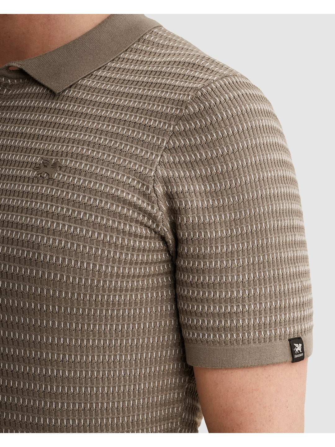 Short sleeve polo cotton modal, Brindle 8025 Bild 6