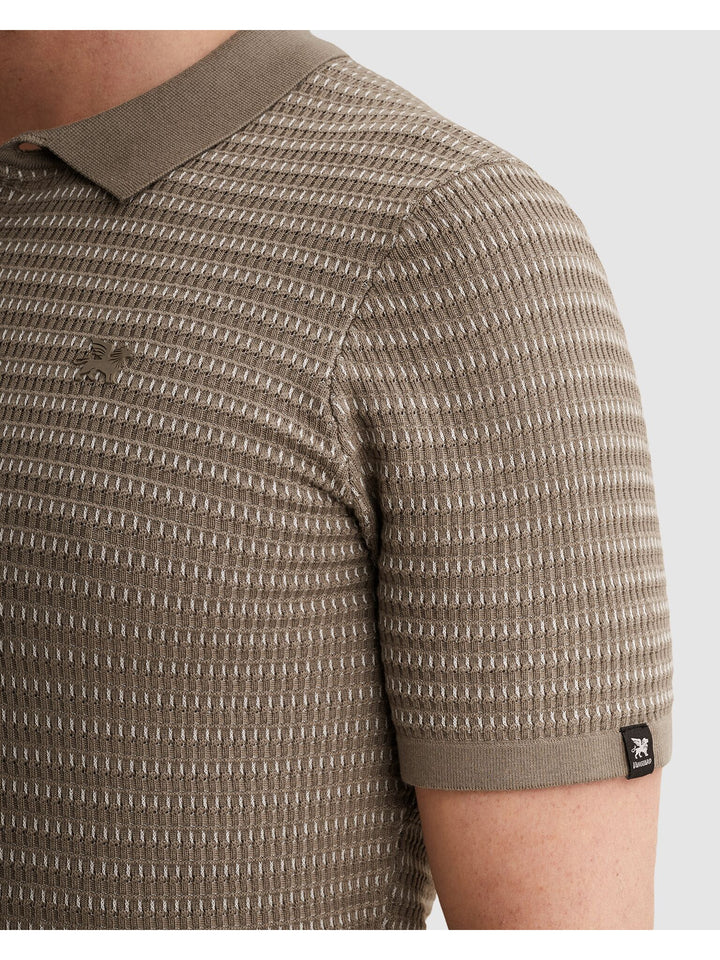 Short sleeve polo cotton modal, Brindle 8025 Bild 6