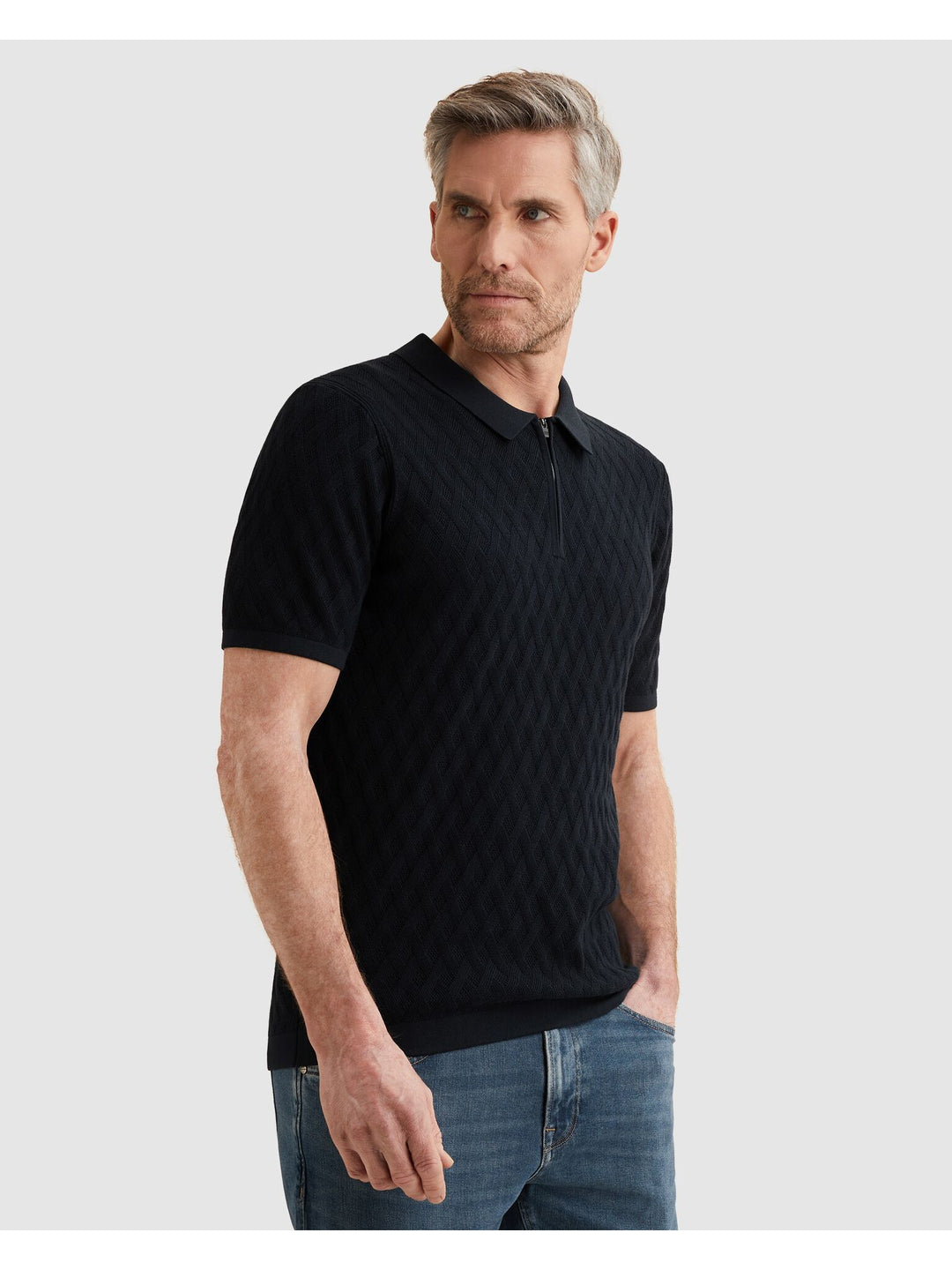 Short sleeve polo cotton modal, Sky Captain 5073 Bild 3
