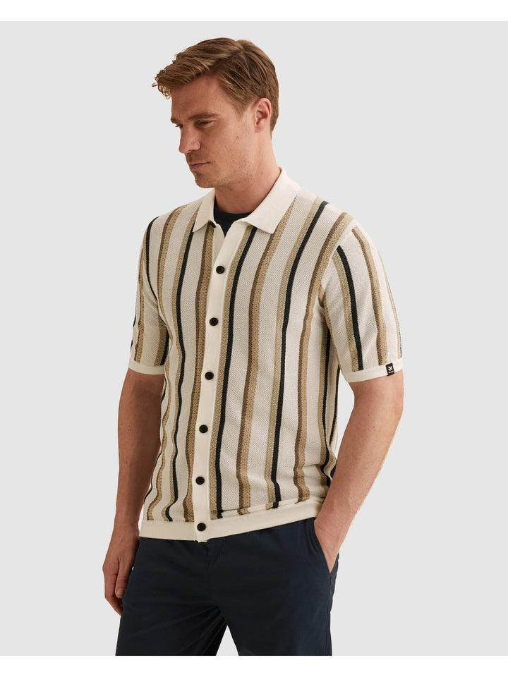 Short sleeve polo cotton modal, Cloud Dancer 7004 Bild 6