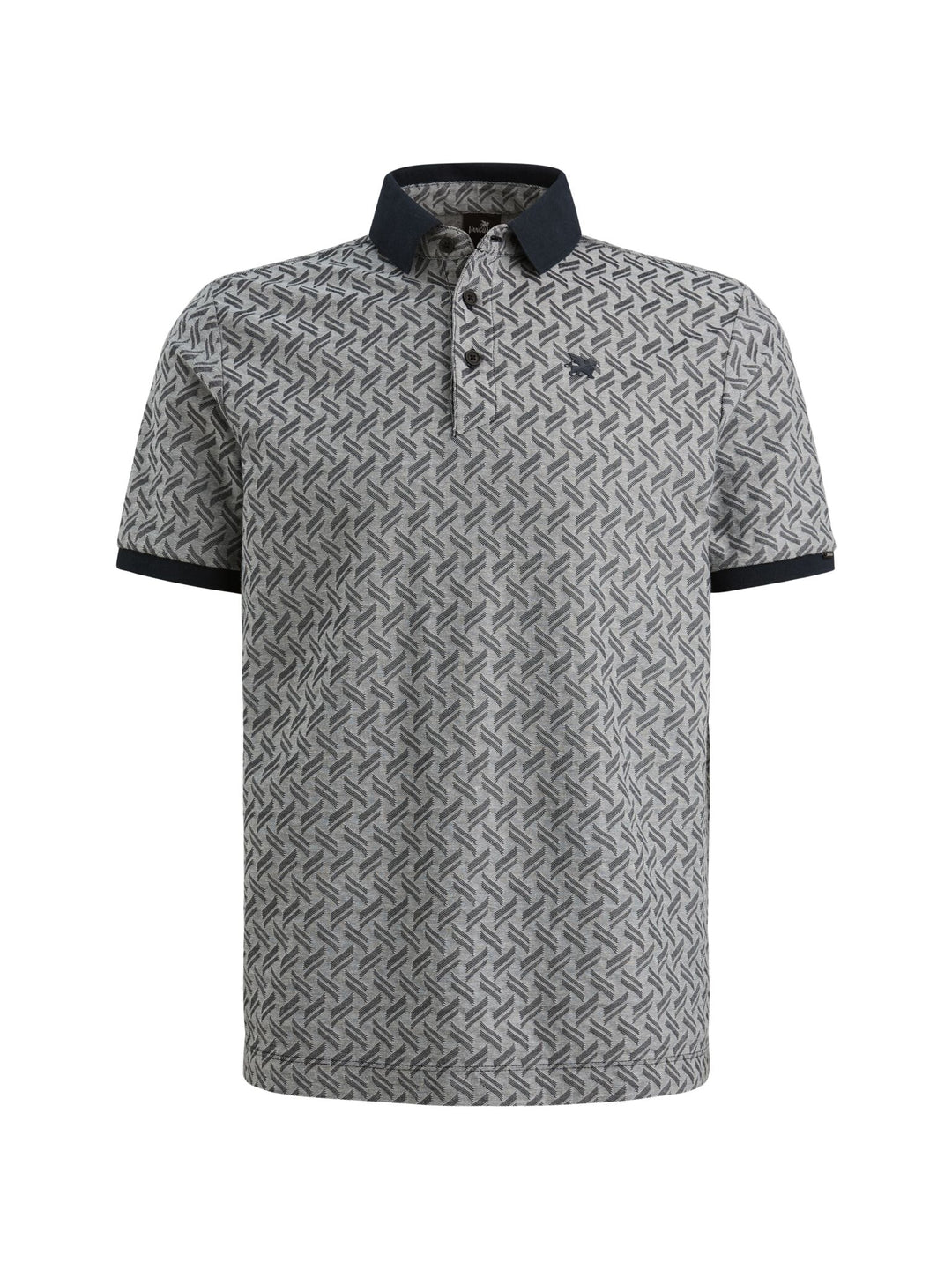 Short sleeve polo jacquard blend, Sky Captain 5073 Bild 1