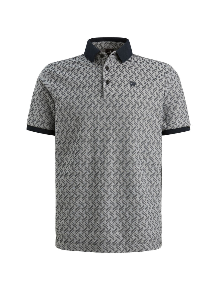 Short sleeve polo jacquard blend, Sky Captain 5073 Bild 1