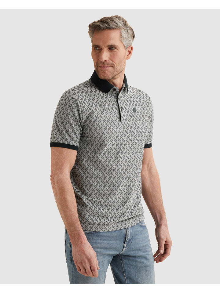 Short sleeve polo jacquard blend, Sky Captain 5073 Bild 4