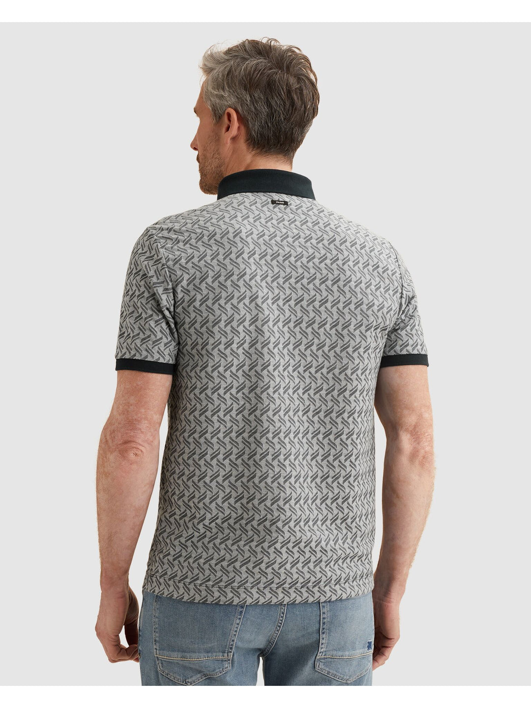 Short sleeve polo jacquard blend, Sky Captain 5073 Bild 5