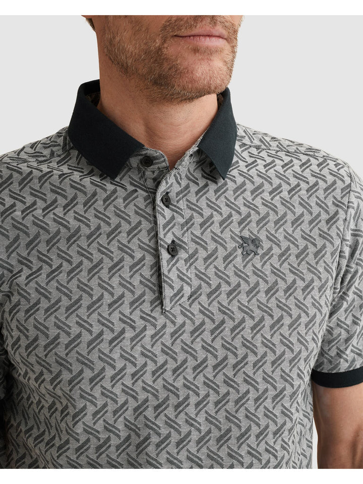 Short sleeve polo jacquard blend, Sky Captain 5073 Bild 6