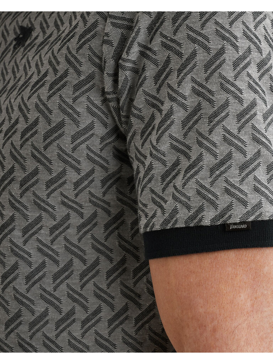 Short sleeve polo jacquard blend, Sky Captain 5073 Bild 7