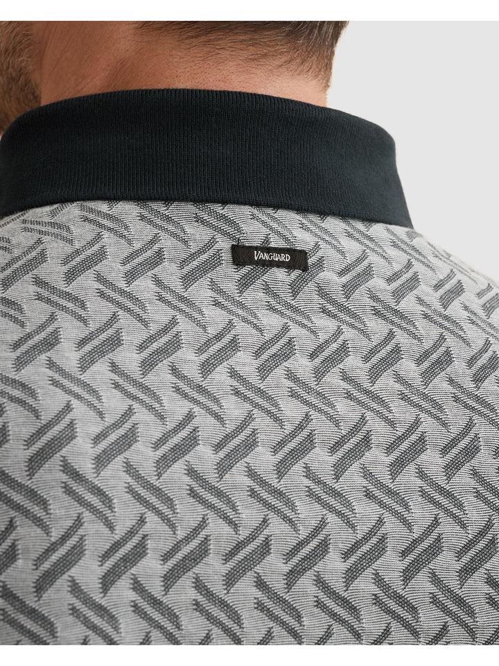 Short sleeve polo jacquard blend, Sky Captain 5073 Bild 8